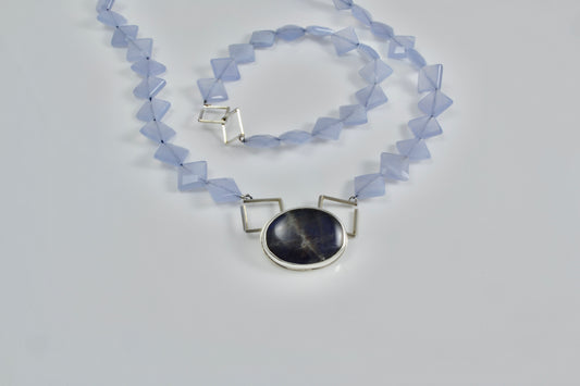 Chalcedony and Labradorite Set