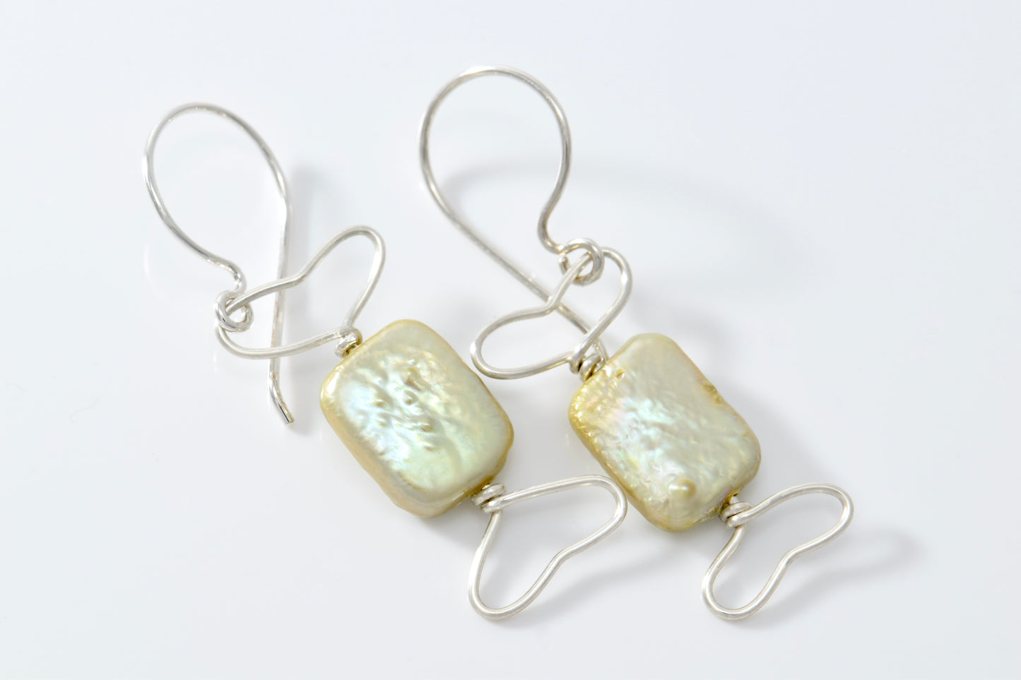 Sour Apple Taffy Pearl Earrings