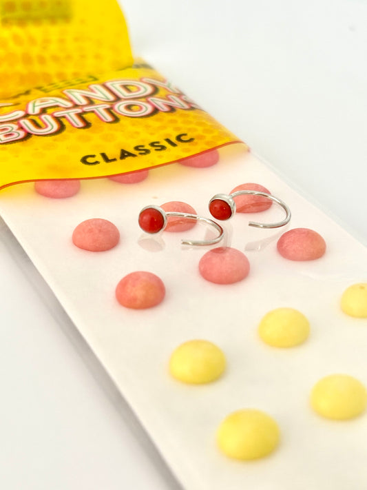 Candy Button Mini Earrings