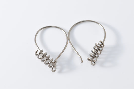 Titanium Centered Spiral Drop