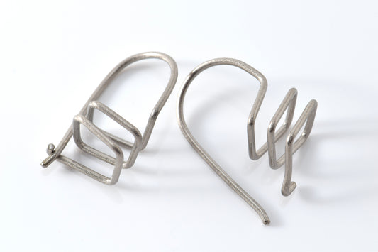 Titanium Small Square Sky High Spirals